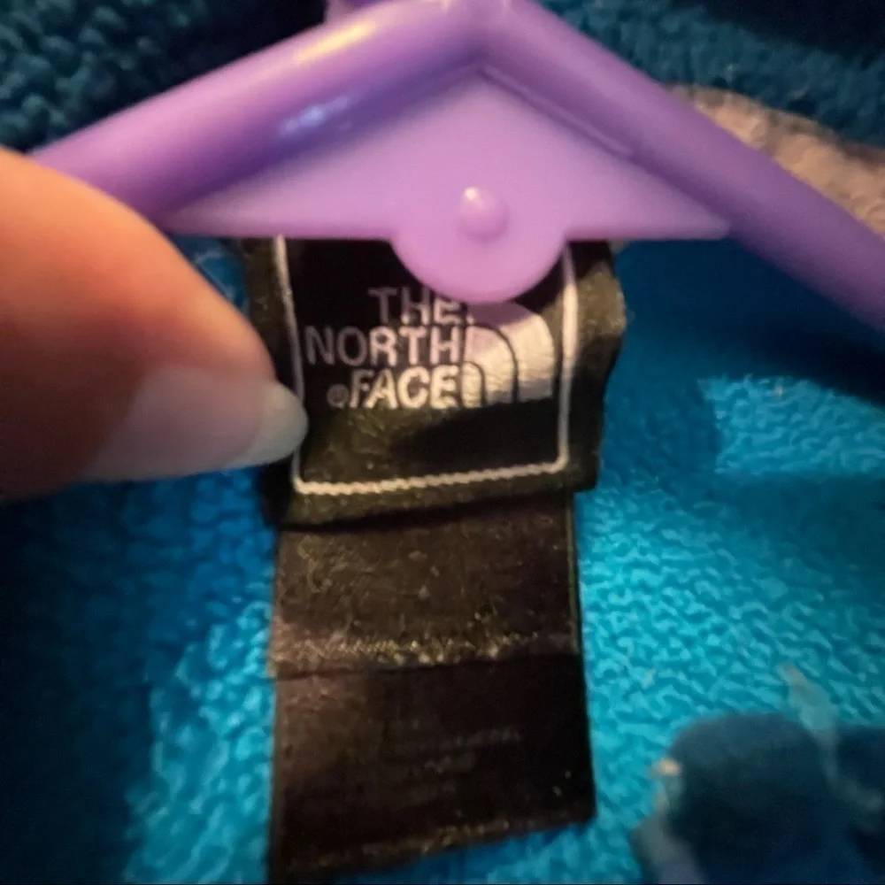 THE NORTH FACE Blue Fleece Full Zip Jacket Coat - Picture 2 of 5